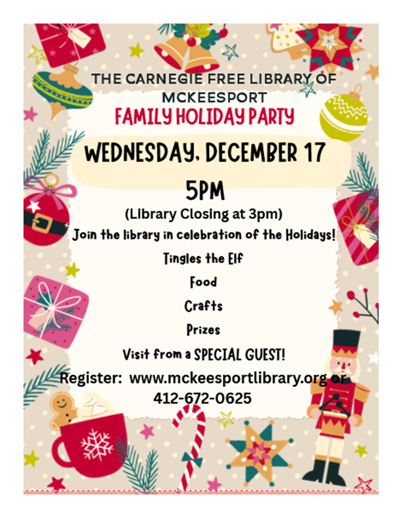 Family Holiday Party (Closing Early)