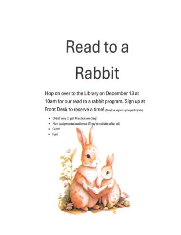 Reading to Rabbits