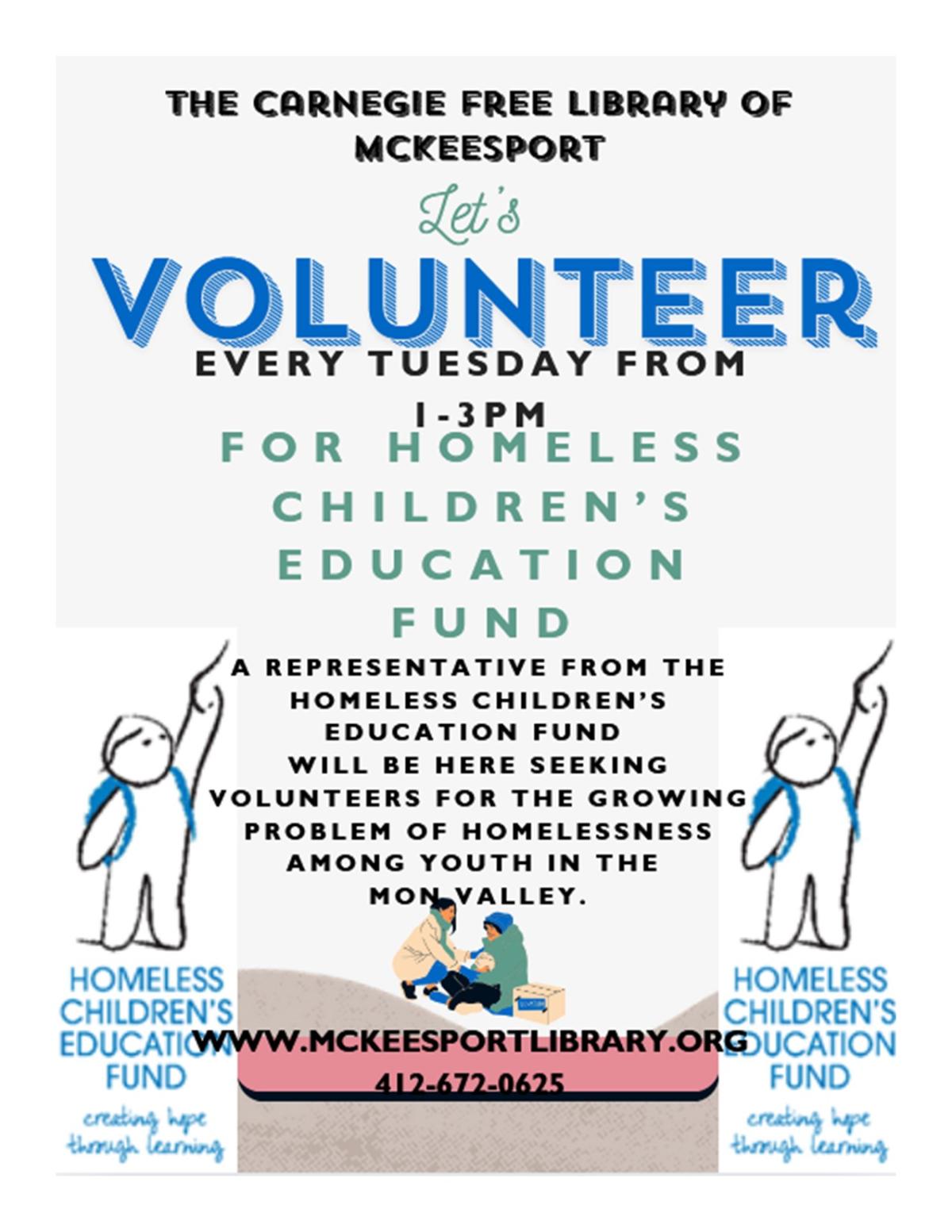 Call for volunteers.  