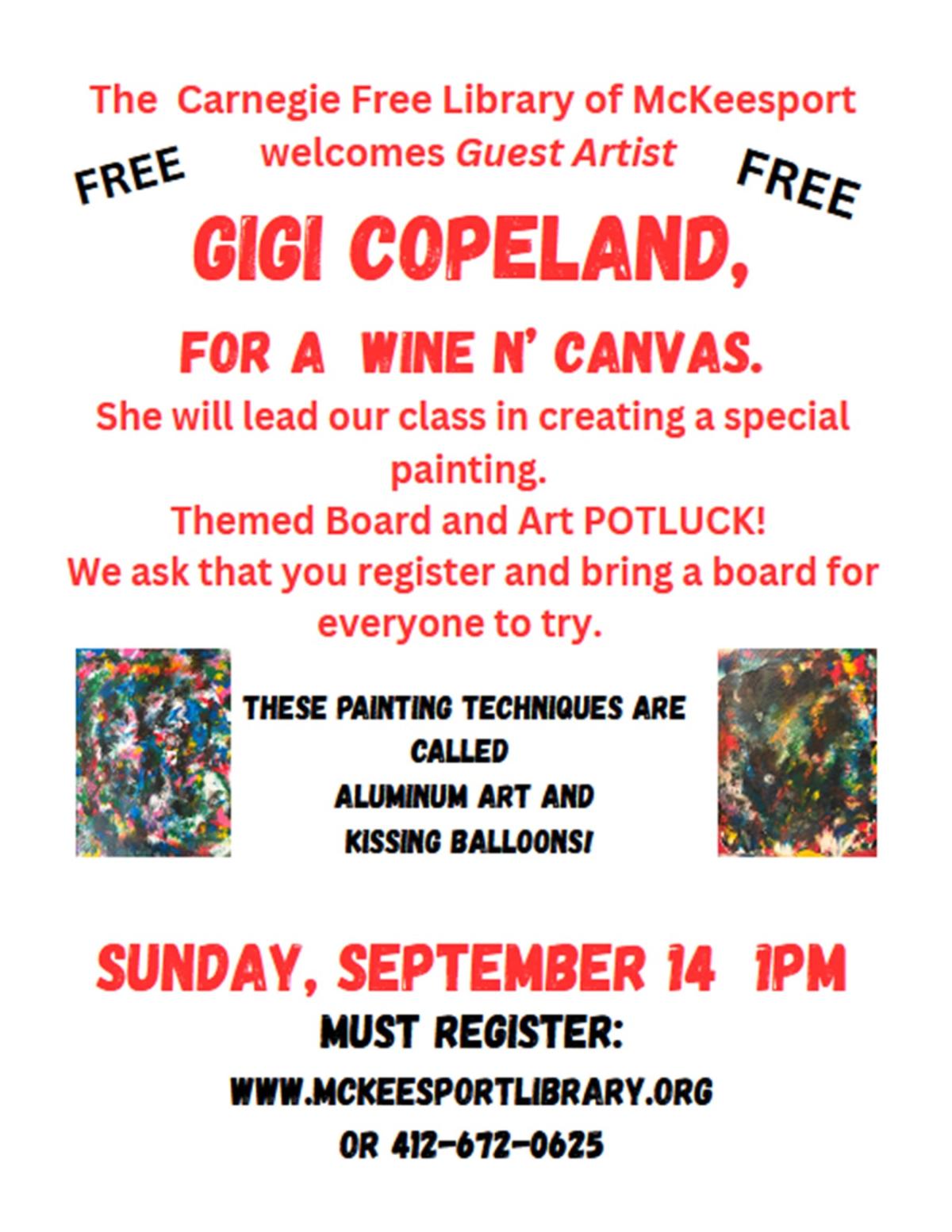 Art and themed food boards.